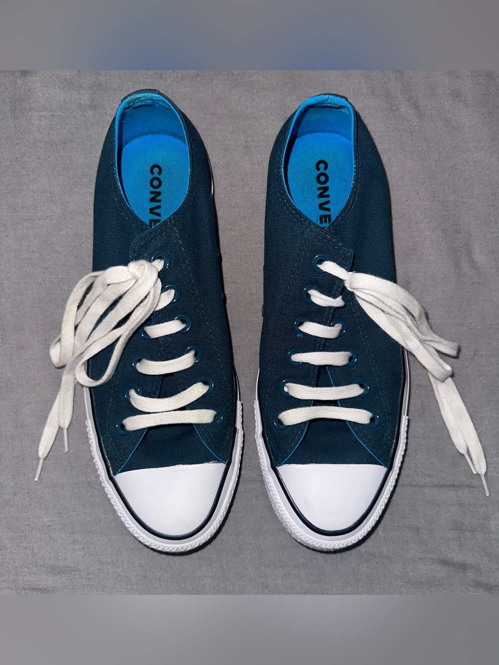 CONVERSE Women’s Navy Blue Low Top Canvas Sneakers